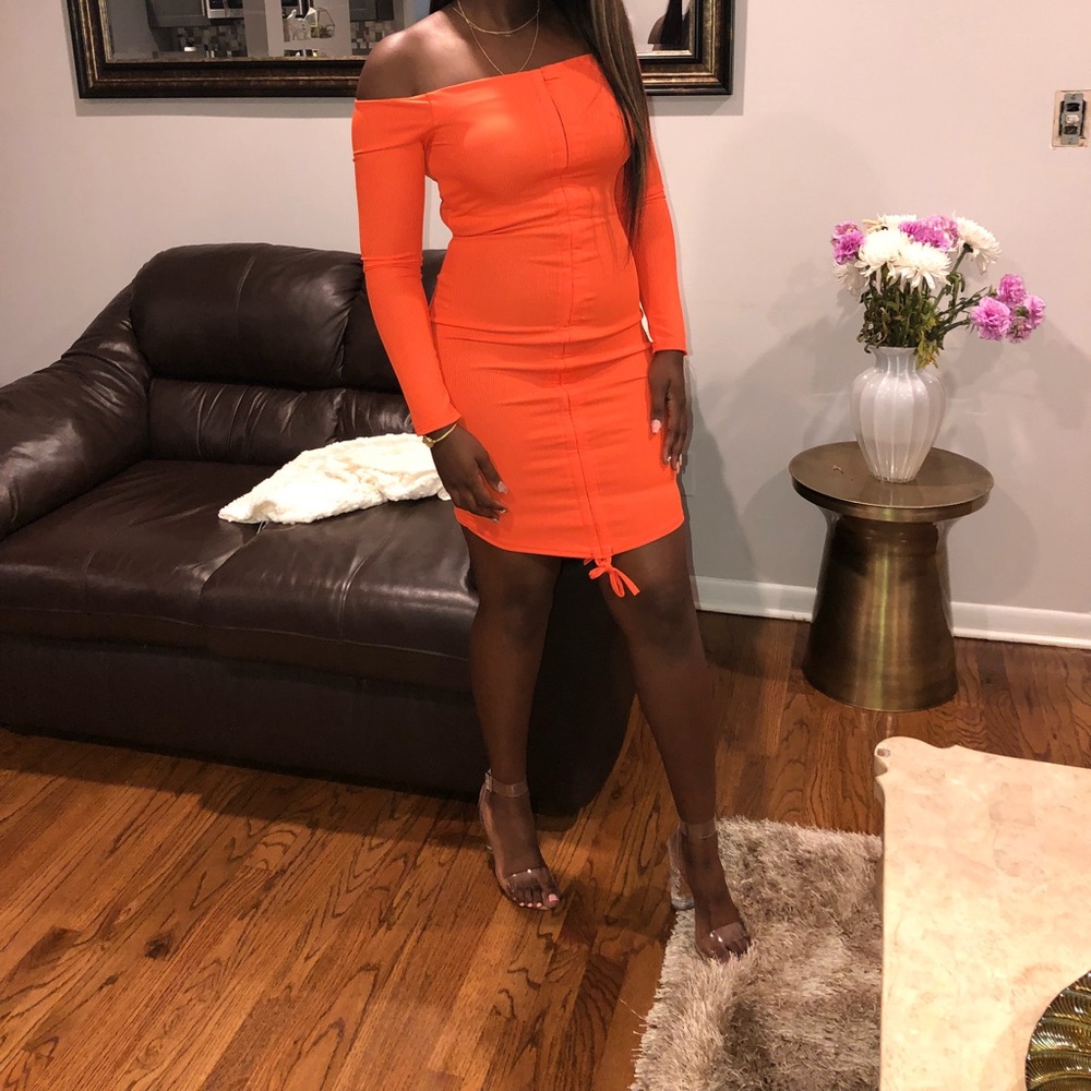 Orange Bandage Dress